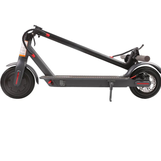 xiaomi-t4-m350-elektricheska-trotinetka-app-elektricheski-skuter-tsyal-izgled-stranicen-profil-cherni-tsvet-kompakten